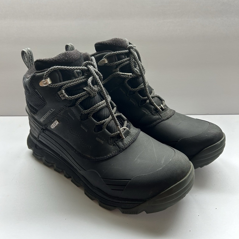 Merrell Thermo Vortex 6 Waterproof Hiking‎ Trail Mens Black Leather Boots 11.5